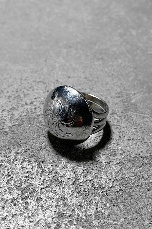 925 SILVER RING/ SILVER [SIZE: Equivalent to JP 11.5 USED]