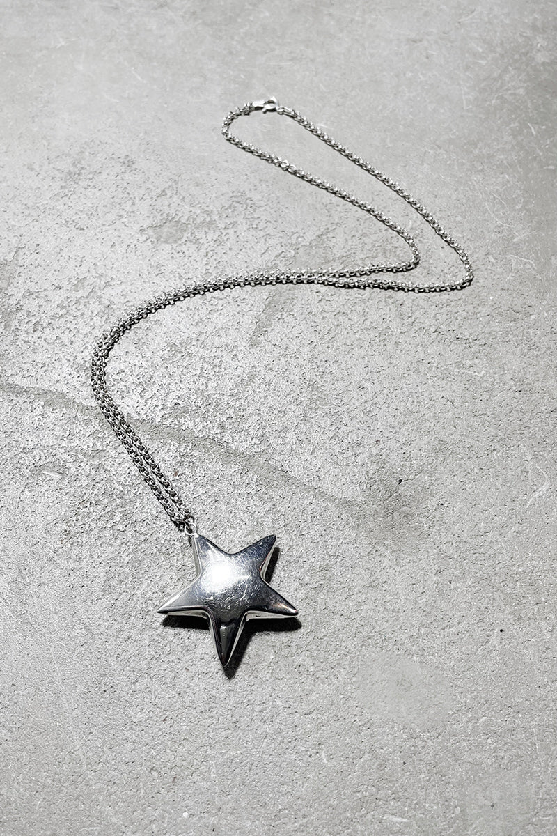 MADE IN ITALY 925 SILVER STAR NECKLACE / SILVER [SIZE: ONE SIZE USED]