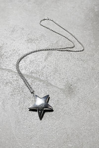 MADE IN ITALY 925 SILVER STAR NECKLACE / SILVER [SIZE: ONE SIZE USED]