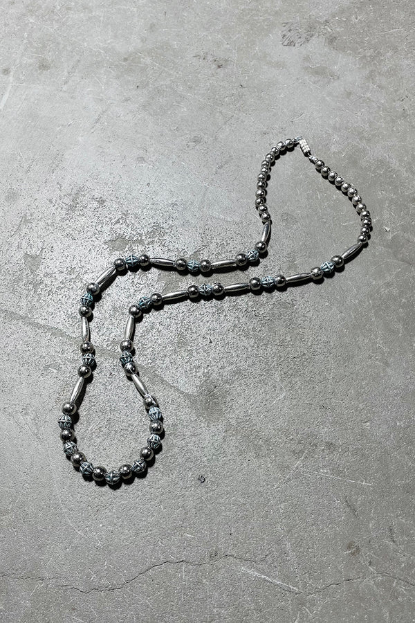 30s-40s VINTAGE SILVER NECKLACE / SILVER [SIZE: ONE SIZE USED]