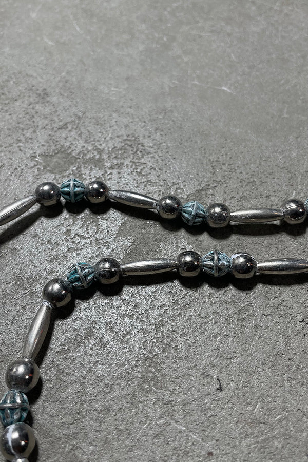 30s-40s VINTAGE SILVER NECKLACE / SILVER [SIZE: ONE SIZE USED]