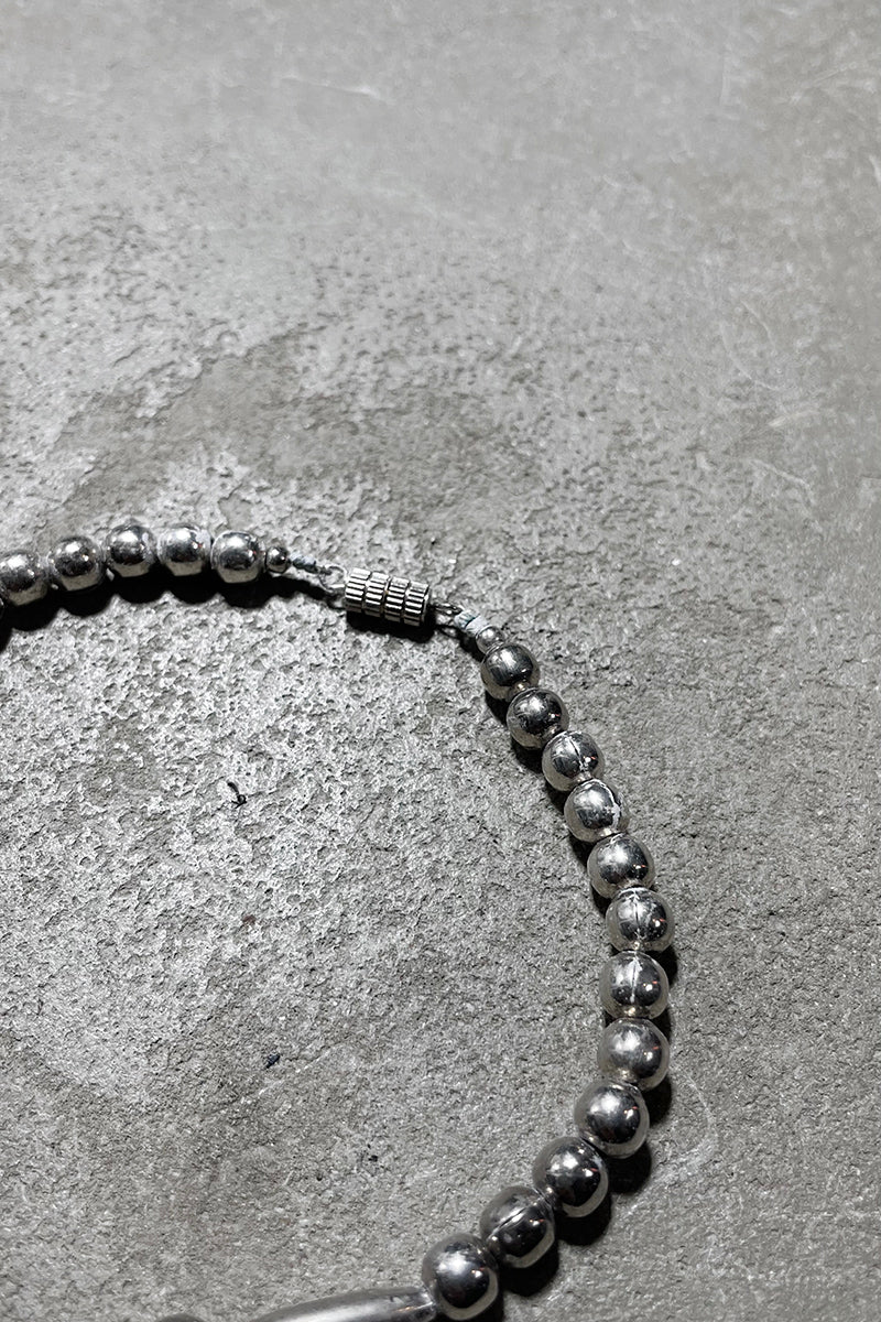 30s-40s VINTAGE SILVER NECKLACE / SILVER [SIZE: ONE SIZE USED]