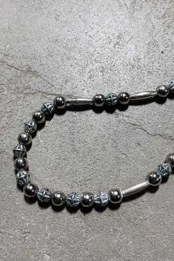 30s-40s VINTAGE SILVER NECKLACE / SILVER [SIZE: ONE SIZE USED]