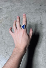 画像をギャラリービューアに読み込む, 925 SILVER RING W/LAPIS LAZULI / SILVER [SIZE: 16号相当 USED]
