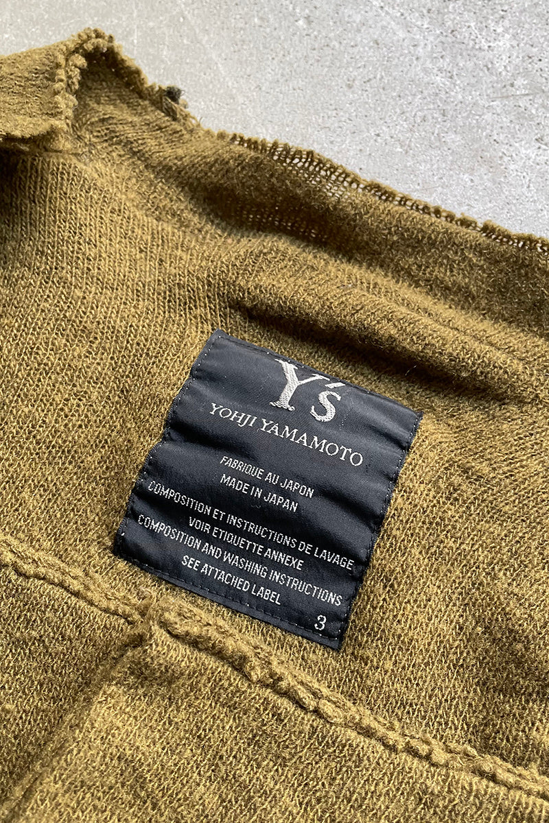 MADE IN JAPAN 03AW WOOL KNITTED CARDIGAN / KHAKI [SIZE: 3 USED]