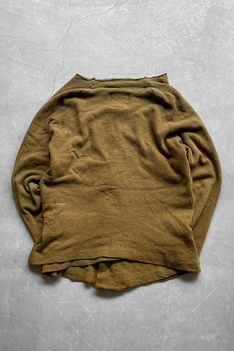 MADE IN JAPAN 03AW WOOL KNITTED CARDIGAN / KHAKI [SIZE: 3 USED]