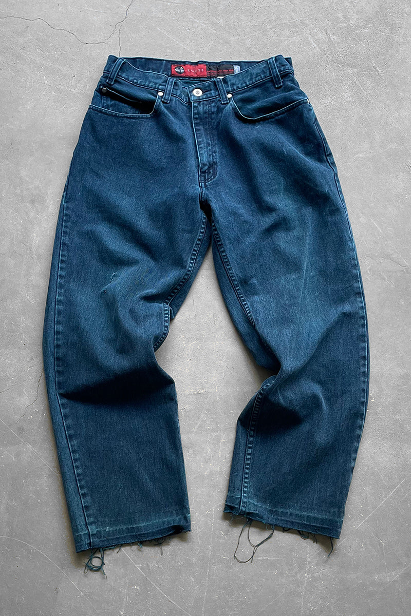 90'S SILVER TAB LOOSE DENIM PANTS / BLUE [SIZE: 32 USED]