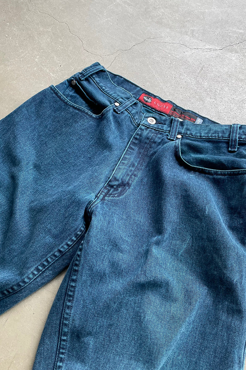 90'S SILVER TAB LOOSE DENIM PANTS / BLUE [SIZE: 32 USED]