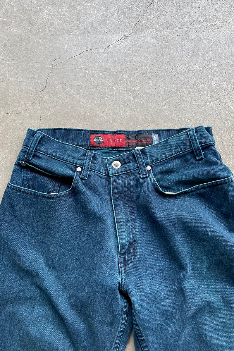 90'S SILVER TAB LOOSE DENIM PANTS / BLUE [SIZE: 32 USED]