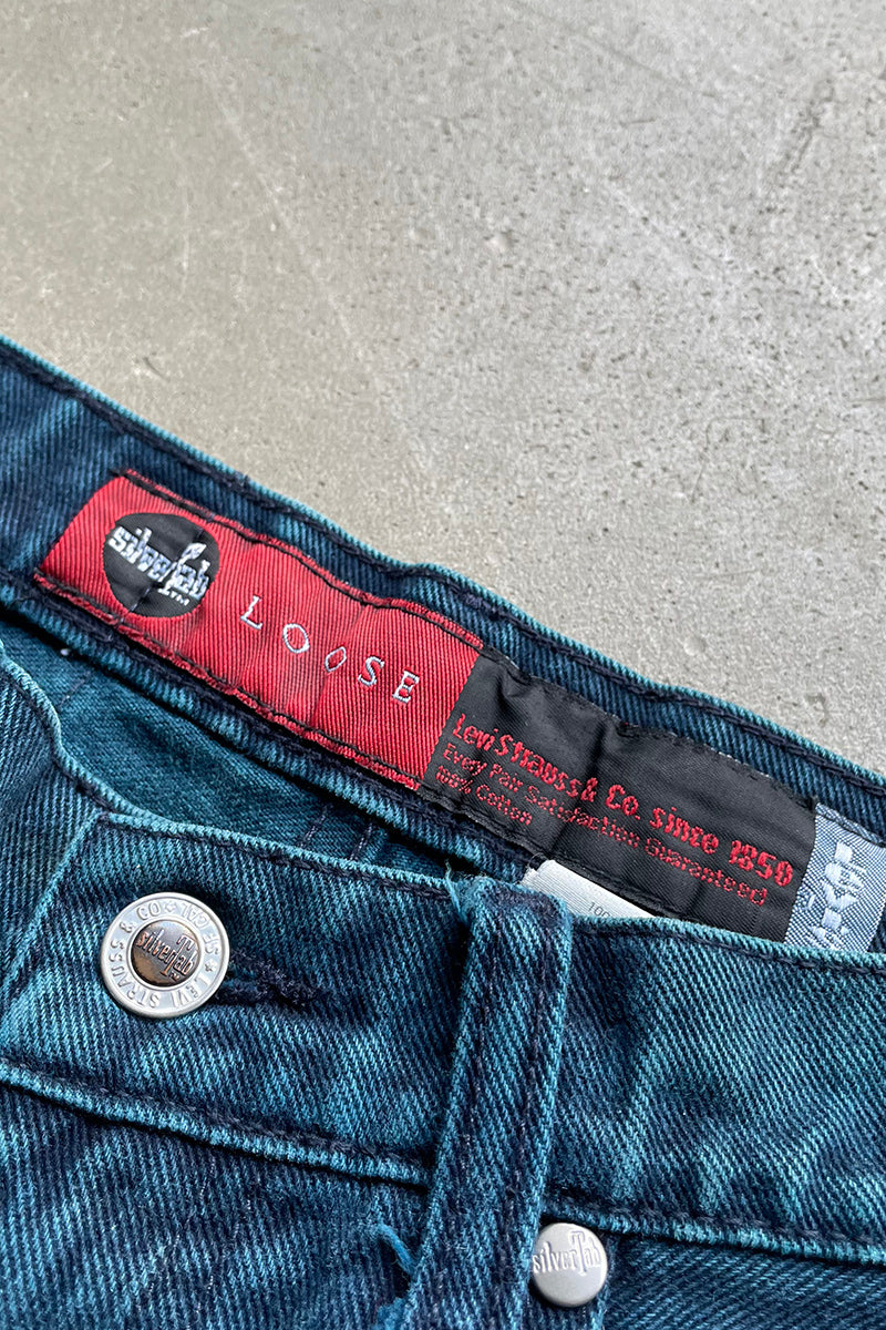 90'S SILVER TAB LOOSE DENIM PANTS / BLUE [SIZE: 32 USED]