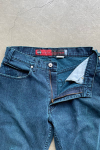 90'S SILVER TAB LOOSE DENIM PANTS / BLUE [SIZE: 32 USED]