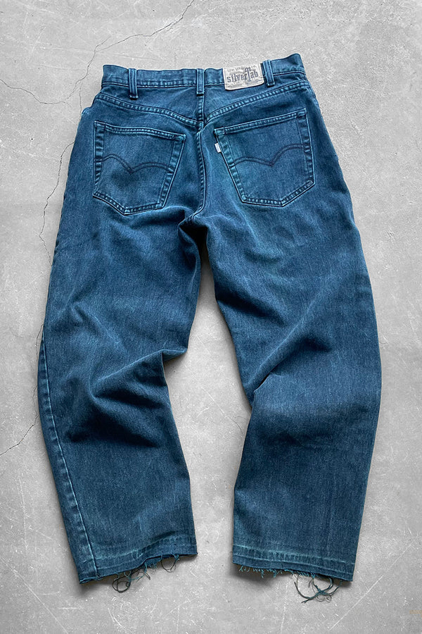 90'S SILVER TAB LOOSE DENIM PANTS / BLUE [SIZE: 32 USED]