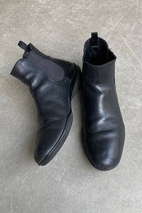 MADE IN ITALY SIDE GOA LEATHER BOOTS / BLACK [SIZE: US9.5(27.5cm相当) USED]