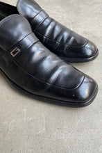 画像をギャラリービューアに読み込む, MADE IN ITALY SQUARE TOE LEATHER LOAFERS / BLACK [SIZE: US8.5(26.5cm相当) USED]

