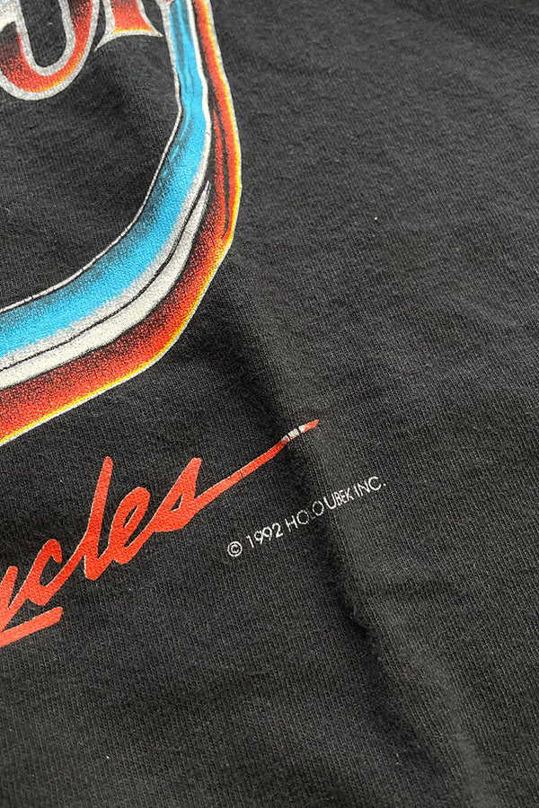 MADE IN USA 92'S ANCHORAGE MOTORCYCLE T-SHIRT / BLACK [SIZE: L USED]