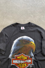 画像をギャラリービューアに読み込む, MADE IN USA 87&#39;S HARLEY-DAVIDSON T-SHIRT / BLACK [SIZE: L USED]
