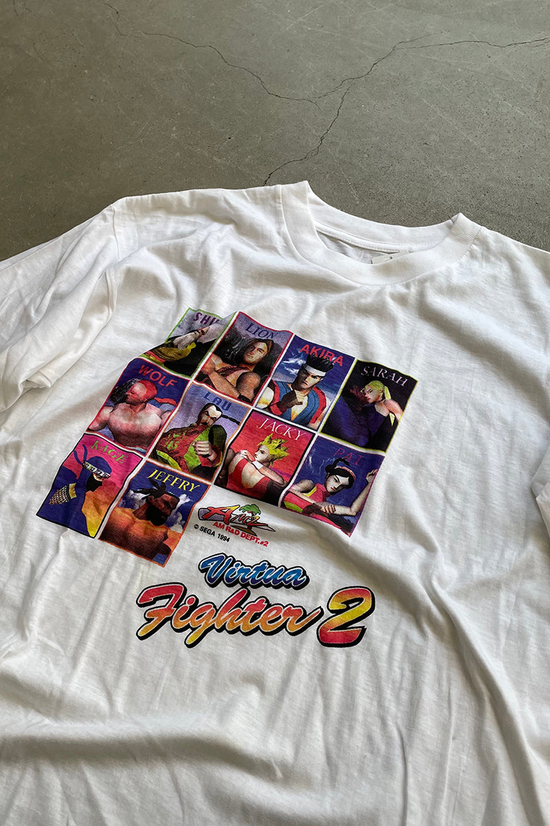 94'S VIRTUA FIGHTER 2 SEGA VIDEO GAME T-SHIRT / WHITE [SIZE: M USED]