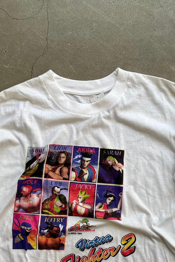 94'S VIRTUA FIGHTER 2 SEGA VIDEO GAME T-SHIRT / WHITE [SIZE: M USED]