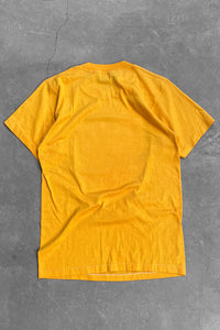 MADE IN USA 80'S SONY ADVERTISING T-SHIRT / YELLOW [SIZE: M USED]