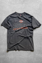 画像をギャラリービューアに読み込む, MADE IN USA 01&#39;S SHUT UP AND RIDE T-SHIRT / BLACK [SIZE: L USED]
