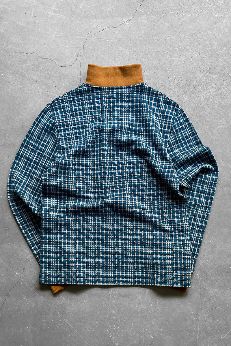 MADE IN ITALY 18S HALF-ZIP KNITTED SWEATSHIRT RAF SIMONS Period / CHECK[SIZE: L USED]