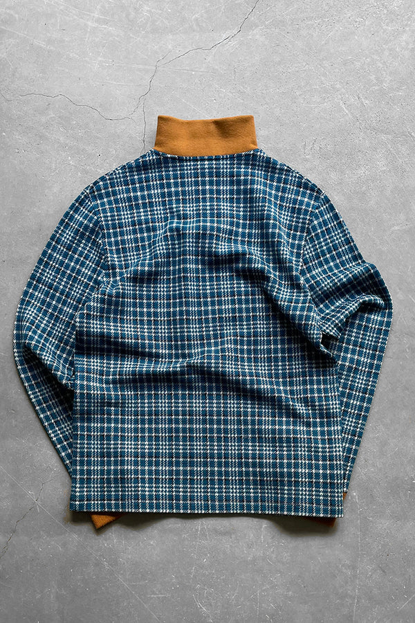 MADE IN ITALY 18S HALF-ZIP KNITTED SWEATSHIRT RAF SIMONS Period / CHECK[SIZE: L USED]