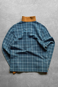 MADE IN ITALY 18'S HALF-ZIP KNITTED SWEATSHIRT RAF SIMONS期 / CHECK[SIZE: L USED]