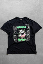 画像をギャラリービューアに読み込む, MADE IN USA 80&#39;S MICKEY MOUSE CHARACTER T-SHIRT / BLACK [SIZE: L USED]
