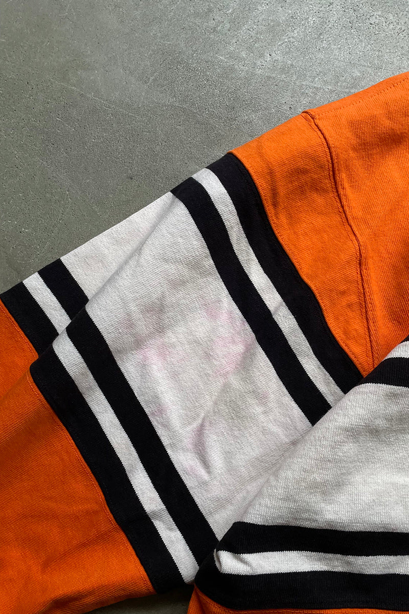 90'S L/S POLO SHIRT / ORANGE [SIZE: XL USED]