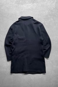 MADE IN ITALY 80'S KNIT JACKET  / BLACK [SIZE: 40 USED]