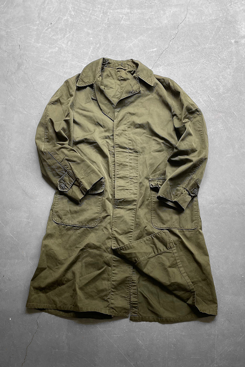 80-90'S ARMY COAT / KHAKI [SIZE: M USED]