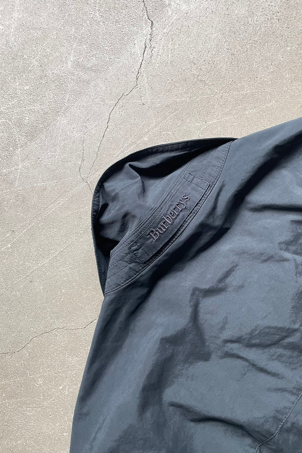 90'S ZIP UP NYLON JACKET / NAVY [SIZE: L USED]