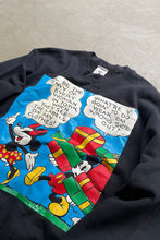 画像をギャラリービューアに読み込む, MADE IN USA 90&#39;S MICKEY SWEATSHIRT / BLACK [SIZE: L USED]
