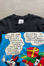 画像をギャラリービューアに読み込む, MADE IN USA 90&#39;S MICKEY SWEATSHIRT / BLACK [SIZE: L USED]
