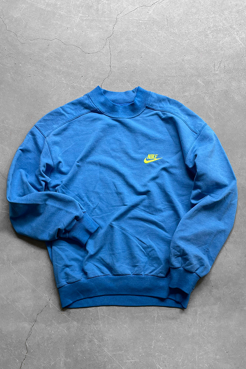90'S LOGO SWEATSHIRT / BLUE [SIZE: M USED]