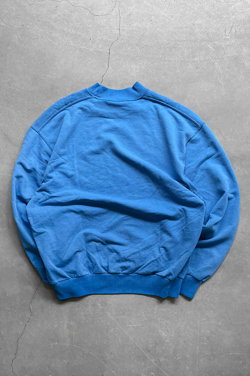 90'S LOGO SWEATSHIRT / BLUE [SIZE: M USED]