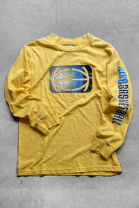 Y2K EARLY 00'S L/S T-SHIRT  / YELLOW [SIZE: M USED]