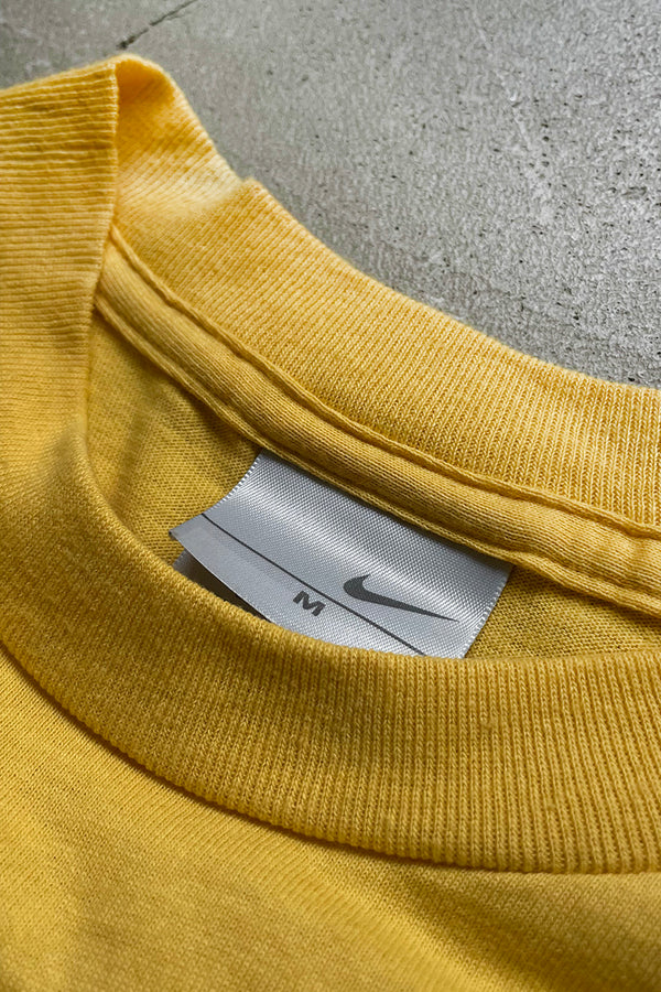 Y2K EARLY 00'S L/S T-SHIRT / YELLOW [SIZE: M USED]