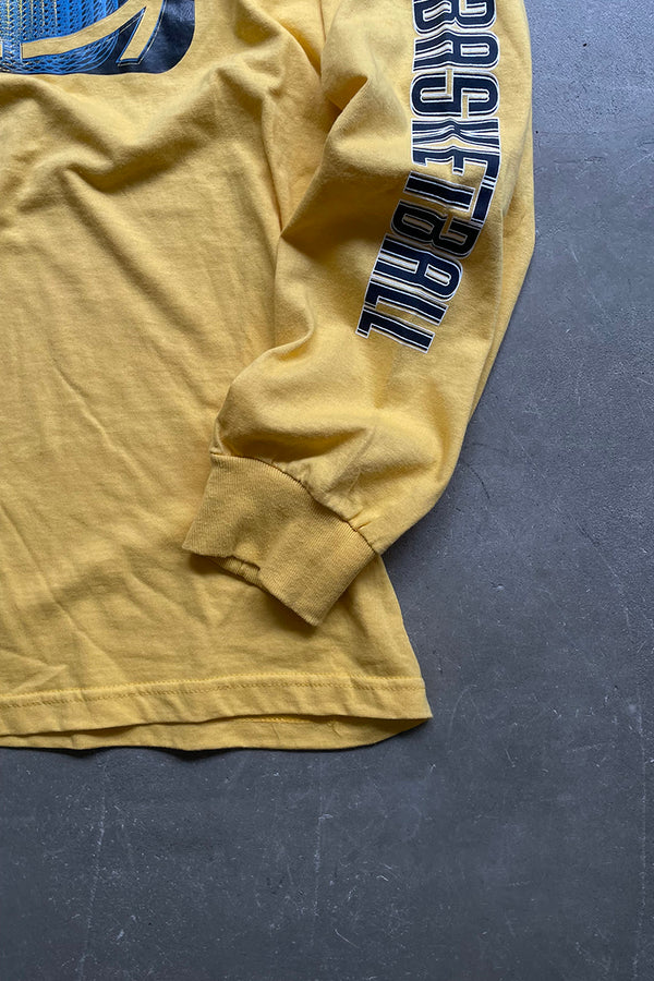 Y2K EARLY 00'S L/S T-SHIRT / YELLOW [SIZE: M USED]