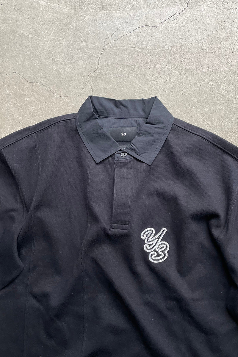 S/S COTTON POLO SHIRT / BLACK [SIZE: XS USED]