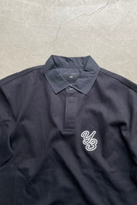 S/S COTTON POLO SHIRT / BLACK [SIZE: XS USED]