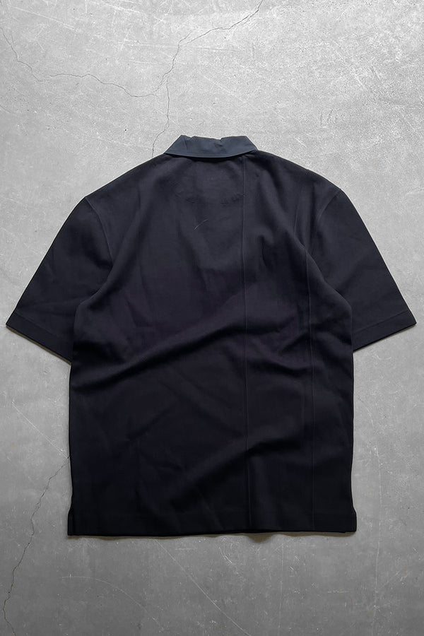 S/S COTTON POLO SHIRT / BLACK [SIZE: XS USED]