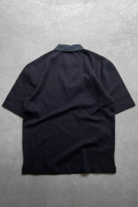 S/S COTTON POLO SHIRT / BLACK [SIZE: XS USED]