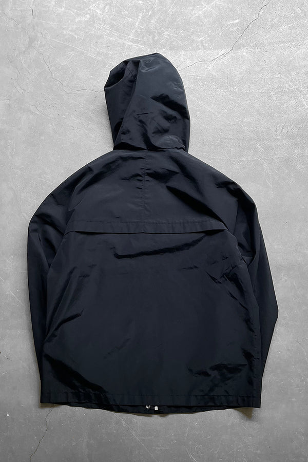 Y2K EARLY 00'S ZIP UP NYLON JACKET / BLACK [SIZE: XS USED]