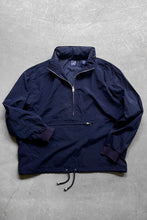 画像をギャラリービューアに読み込む, 90&#39;S PULL OVER NYLON JACKET / NAVY [SIZE: S USED]
