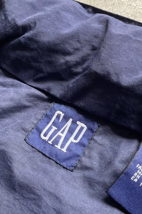 90'S PULL OVER NYLON JACKET / NAVY [SIZE: S USED]