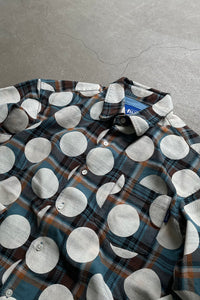 POLKA DOT FLANNEL SHIRT / PATTERN [SIZE: S USED]