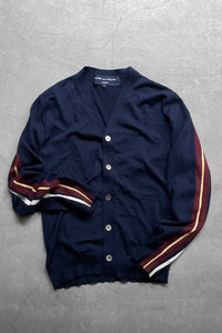 MADE IN JAPAN COTTON KNIT CARDIGAN / NAVY［SIZE: L USED]