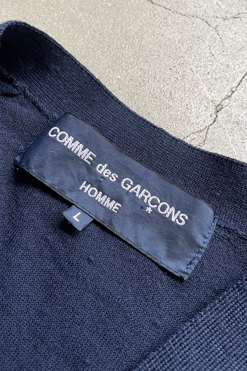 MADE IN JAPAN COTTON KNIT CARDIGAN / NAVY［SIZE: L USED]