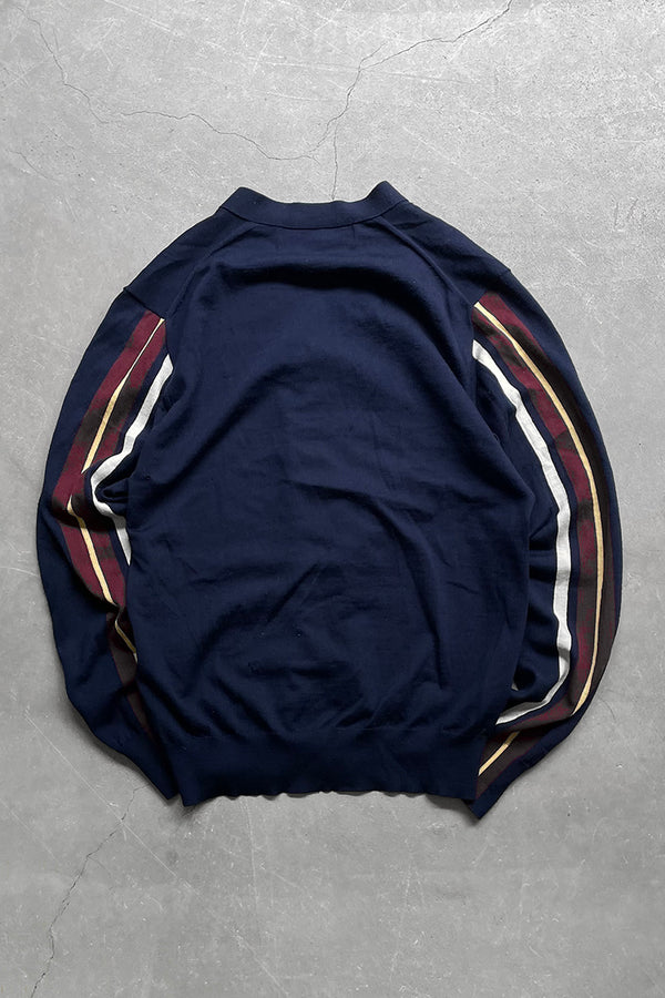 MADE IN JAPAN COTTON KNIT CARDIGAN / NAVY［SIZE: L USED]